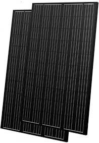 250w ถึง 290w แผ่นแสงอาทิตย์ PV สีดํา แผ่นพลังงานแสงอาทิตย์ Polycrystalline