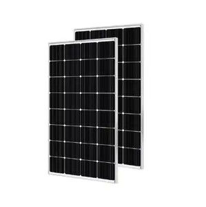 แผ่นแสงอาทิตย์พกพาขนาดเล็ก 100w แผ่นแสงอาทิตย์โมโนคริสตัล 18.2V