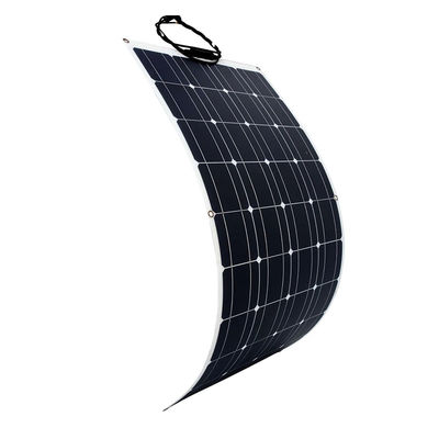น้ําหนักเบาและง่ายในการติดตั้ง 100w 12v แผ่นแสงอาทิตย์ครึ่งยืดหยุ่นสําหรับเรือรถ