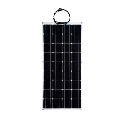 น้ําหนักเบาและง่ายในการติดตั้ง 100w 12v แผ่นแสงอาทิตย์ครึ่งยืดหยุ่นสําหรับเรือรถ